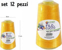 Set 12 Pz Filati A Cono Filo Poliestere Cucito 3000y 40s/2 Ocra Gomitolo Cotone Casa, arredamento e bricolage > Hobby e collezionismo > Accessori Cucito Trade Shop italia - Napoli, Commerciovirtuoso.it