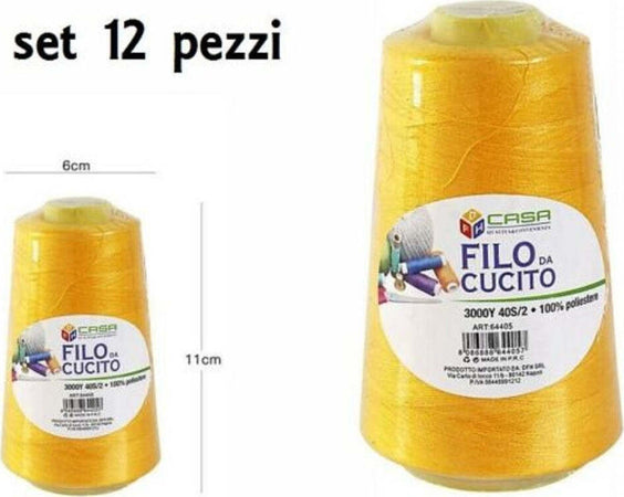 Set 12 Pz Filati A Cono Filo Poliestere Cucito 3000y 40s/2 Ocra Gomitolo Cotone Casa, arredamento e bricolage > Hobby e collezionismo > Accessori Cucito Trade Shop italia - Napoli, Commerciovirtuoso.it