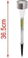 Set 12 Pz Lampada Solare Led Decoro Giardino 36.5 Cm A Picchetto Silver 2002987 Illuminazione/Illuminazione per esterni/Luci per sentieri Trade Shop italia - Napoli, Commerciovirtuoso.it