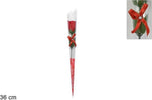 Set 12 Pz Rose Rosa Rossa Fiore Con Diamantino Fiocco 36cm Regalo San Valentino Casa e cucina/Decorazioni per interni/Piante e fiori artificiali/Fiori artificiali Trade Shop italia - Napoli, Commerciovirtuoso.it