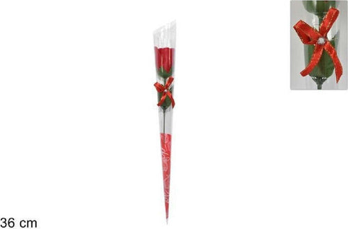Set 12 Pz Rose Rosa Rossa Fiore Con Diamantino Fiocco 36cm Regalo San Valentino Casa e cucina/Decorazioni per interni/Piante e fiori artificiali/Fiori artificiali Trade Shop italia - Napoli, Commerciovirtuoso.it