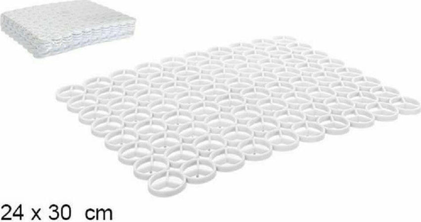 Set 12 Pz Tappeto Tappetino Lavello Plastica Ad Anelli Cucina 30 X 24 Cm Bianco Casa e cucina/Organizzazione interni/Contenitori e barattoli da cucina/Portaoggetti e supporti/Scolapiatti Trade Shop italia - Napoli, Commerciovirtuoso.it
