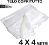 SET 12 TELO COPRITUTTO MULTIUSO PROTEGGE PAVIMENTI MOBILI AUTO SEDIE 4X4M  Trade Shop italia - Napoli, Commerciovirtuoso.it