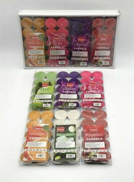 Set 120 Candele In Cera Colorate Profumate In Varie Fragranze Tealight Lumini Casa e cucina/Decorazioni per interni/Candele e portacandele/Candele/Lumini Trade Shop italia - Napoli, Commerciovirtuoso.it