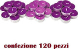 Set 120 Pezzi Candele Viola Profumate Fragranza Lavanda Tealight Lumini Diffusore Ambiente Trade Shop italia - Napoli, Commerciovirtuoso.it