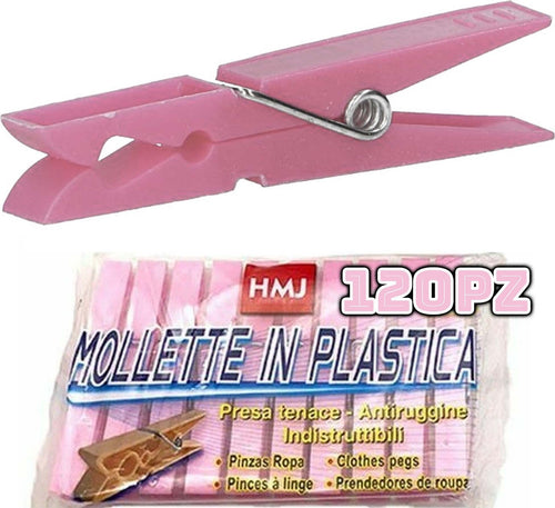 Set 120 Pezzi Mollette Pinze Bucato Panni Plastica Extraforte Rosa Casa, arredamento e bricolage > Pulizia e Bucato > Bucato e Stiratura Trade Shop italia - Napoli, Commerciovirtuoso.it