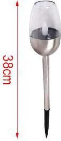 Set 12pz Lampada A Luce Solare Led 38 Cm Con Picchetto Da Giardino Torce 2002998 Illuminazione/Illuminazione per esterni/Luci per sentieri Trade Shop italia - Napoli, Commerciovirtuoso.it