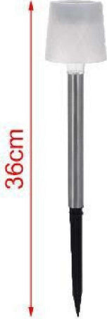Set 12pz Lampada Ad Energia Solare 36 Cm Con Picchetto Giardini Vialetti 2003020 Illuminazione/Illuminazione per esterni/Luci per sentieri Trade Shop italia - Napoli, Commerciovirtuoso.it
