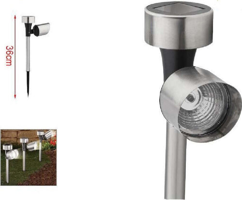 Set 12pz Lampada Faretto Energia Solare Led Da Giardino A Picchetto 36cm 2002997 Illuminazione/Illuminazione per esterni/Luci per sentieri Trade Shop italia - Napoli, Commerciovirtuoso.it