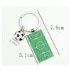 Set 12pz Portachiavi Con Campo Pallone Da Calcio Calciatore Bundesliga Regalo Bomboniere