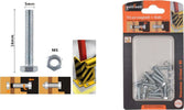Set 13 Pz Vite Viti Per Esterno A Testa Esagonali 5x16mm Con Dadi Dado M5 90909 Fai da te/Ferramenta/Chiodi viti ed elementi di fissaggio/Kit di bulloni e dadi Trade Shop italia - Napoli, Commerciovirtuoso.it
