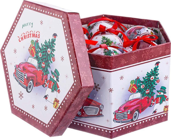 Set 14 Palline per albero di natale in plastica da Ø 7,5 cm con Pendaglio decorato Casa e cucina/Decorazioni per interni/Addobbi e decorazioni per ricorrenze/Decorazioni natalizie/Addobbi e decorazioni/Palle e palline MagiediNatale.it - Altamura, Commerciovirtuoso.it