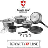 Set 14 Pezzi Pentole in Pietra Lavica Royalty Set Pentole Da Cucina in Alluminio E Acciaio Ad Induzione Pentole Con Manici Amovibili Art. 539 Casa e cucina/Pentole padelle e pirofile/Pentole e padelle/Set/Set di pentole e padelle L’Orchidea - Siderno, Commerciovirtuoso.it