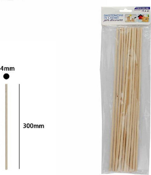 Set 15 Bastoncini In Legno Lavoretti Attivit? Creative Stecchette 4x300mm 53871a Giocattoli e infanzia > Scuola > Cancelleria Trade Shop italia - Napoli, Commerciovirtuoso.it