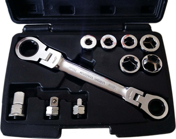 SET 15 IN 1 CHIAVE CRICCHETTO 14x19mm NON REVERSIBILE ADATTATORI INNESTI Fai da te/Utensili elettrici e a mano/Utensili a mano/Chiavi e chiavi inglesi/Chiavi a bussola Trade Shop italia - Napoli, Commerciovirtuoso.it