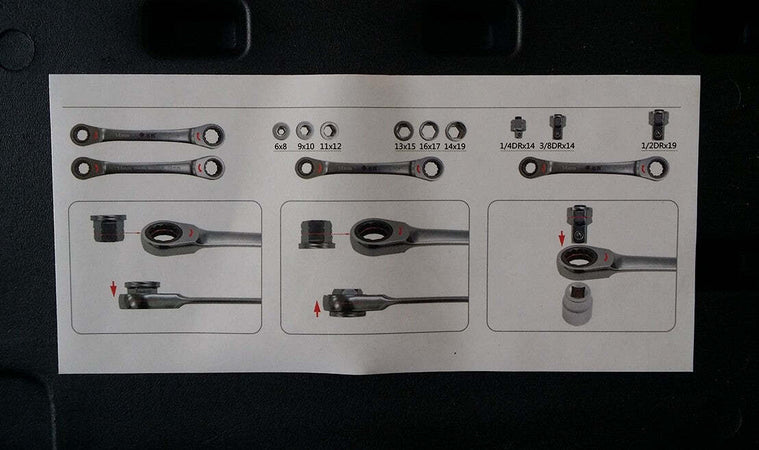 SET 15 IN 1 CHIAVE CRICCHETTO 14x19mm NON REVERSIBILE ADATTATORI INNESTI Fai da te/Utensili elettrici e a mano/Utensili a mano/Chiavi e chiavi inglesi/Chiavi a bussola Trade Shop italia - Napoli, Commerciovirtuoso.it