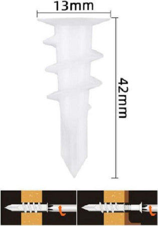 Set 15 Pezzi Tasselli In Plastica Tassello Fischer Fissaggio Viti 13x42 Mm 57179 Fai da te/Ferramenta/Chiodi viti ed elementi di fissaggio/Tasselli/Tasselli a espansione Trade Shop italia - Napoli, Commerciovirtuoso.it