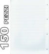 Set-150-Fogli-Forati-Per-Quaderni-Ad-Anelli-Quaderno-A4-A-Righe-Per-Raccoglitore
