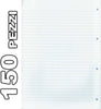 Set-150-Fogli-Forati-Per-Quaderni-Ad-Anelli-Quaderno-A4-A-Righe-Per-Raccoglitore
