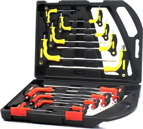 Set-16-Chiavi-Lunghi-A-T-8-Pz-Torx-Stella-8-Chiave-Brugola-Esagonale-Tools