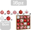 Set-16-Palline-Natalizie-Decorazioni-6-Cm-Addobbi-Per-Albero-Di-Natale-Xc-8255
