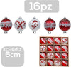 Set-16-Palline-Natalizie-Decorazioni-6-Cm-Addobbi-Per-Albero-Di-Natale-Xc-8257