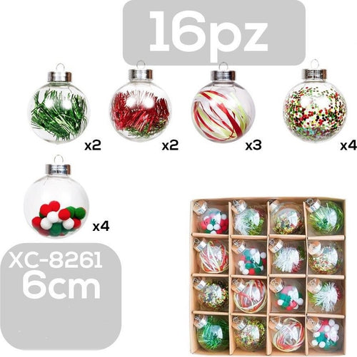 Set 16 Palline Natalizie Decorazioni 6 Cm Addobbi Per Albero Di Natale Xc-8261 Casa, arredamento e bricolage > Prodotti per Feste > Prodotti Natalizi Trade Shop italia - Napoli, Commerciovirtuoso.it