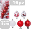Set-16-Palline-Natalizie-Decorazioni-8-Cm-Addobbi-Per-Albero-Di-Natale-Xc-8552