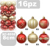 Set-16-Palline-Natalizie-Decorazioni-8-Cm-Addobbi-Per-Albero-Di-Natale-Xc-8558