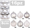 Set-16-Palline-Natalizie-Decorazioni-8-Cm-Addobbi-Per-Albero-Di-Natale-Xc-8559