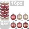 Set 16 Palline Natalizie Decorazioni 8 Cm Addobbi Per Albero Di Natale Xc-8565 Casa, arredamento e bricolage > Prodotti per Feste > Prodotti Natalizi Trade Shop italia - Napoli, Commerciovirtuoso.it