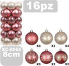 Set-16-Palline-Natalizie-Decorazioni-8-Cm-Addobbi-Per-Albero-Di-Natale-Xc-8565