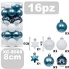 Set 16 Palline Natalizie Decorazioni 8 Cm Addobbi Per Albero Di Natale Xc-8566 Casa, arredamento e bricolage > Prodotti per Feste > Prodotti Natalizi Trade Shop italia - Napoli, Commerciovirtuoso.it