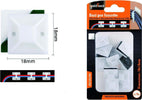 Set 16 Pezzi Basi Per Fissaggio Fascette Passante Supporto Adesivo 18x18mm 57192 Fai da te/Materiale elettrico/Gestione del cavo/Stringicavi Trade Shop italia - Napoli, Commerciovirtuoso.it