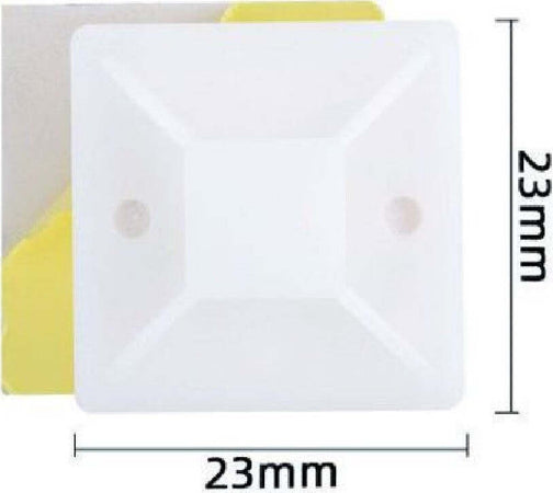Set 16 Pezzi Basi Per Fissaggio Passante Fascette Supporto Adesivo 23x23mm 57189 Fai da te/Materiale elettrico/Gestione del cavo/Stringicavi Trade Shop italia - Napoli, Commerciovirtuoso.it