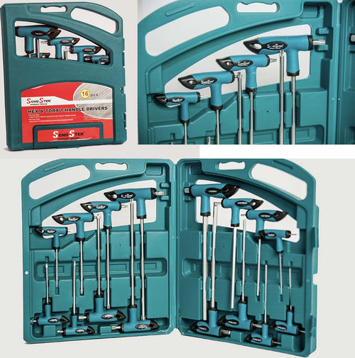 SET 16 PZ CHIAVI KIT CHIAVE A T ESAGONALI E TORX LUNGHE VALIGETTA PROFESSIONALI Fai da te/Utensili elettrici e a mano/Utensili a mano/Chiavi e chiavi inglesi/Chiavi esagonali Trade Shop italia - Napoli, Commerciovirtuoso.it
