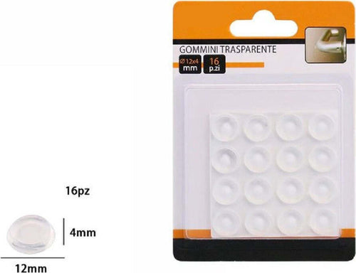 Set 16 Pz Gommini Adesivi Protezione Pavimenti Trasparenti Rotondi 12x4mm 66094 Casa, arredamento e bricolage > Bricolage e fai da te > Minuteria Trade Shop italia - Napoli, Commerciovirtuoso.it