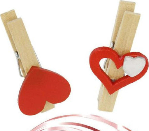Set 16 Pz Mollettine Di Legno Con Cuore Rosso San Valentino Vari Modelli 92317 Casa e cucina/Hobby creativi/Carta e lavorazione della carta/Decoupage Trade Shop italia - Napoli, Commerciovirtuoso.it