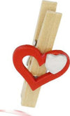 Set 16 Pz Mollettine Di Legno Con Cuore Rosso San Valentino Vari Modelli 92317 Casa e cucina/Hobby creativi/Carta e lavorazione della carta/Decoupage Trade Shop italia - Napoli, Commerciovirtuoso.it