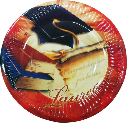 Set 18 Pezzi Piatti Usa E Getta Piatto Di Carta 18cm Feste Laurea Rosso Addobbi Casa, arredamento e bricolage > Prodotti per Feste Trade Shop italia - Napoli, Commerciovirtuoso.it