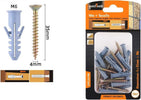 Set 18 Pezzi Viti Vite 4 X 35 Mm + Tasselli Con Alette Tassello M6 Fischer 57203 Fai da te/Ferramenta/Chiodi viti ed elementi di fissaggio/Kit di bulloni e dadi Trade Shop italia - Napoli, Commerciovirtuoso.it