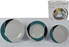 Set-18-Piatti-Ceramica-Piani-Fondi-Frutta-Piatto-Portata-Linea-Luna-Verde-Petrolio