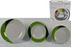 Set-18-Piatti-Di-Ceramica-Piani-Fondi-Frutta-Piatto-Da-Portata-Linea-Luna-Verde