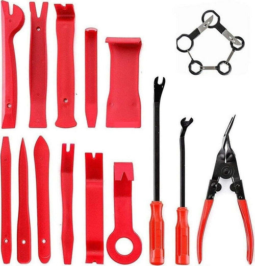 Set 19 Pz Smontaggio Rimozione Pannelli Portiere Clip Auto Stereo Cruscotto 19pz Auto e Moto/Attrezzi per veicoli/Attrezzi manuali/Attrezzi per cerchione Trade Shop italia - Napoli, Commerciovirtuoso.it