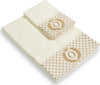 Set 2 asciugamani con iniziale asciugamano viso + asciugamano ospite Made in Italy Casa e cucina/Tessili per la casa/Biancheria da bagno/Asciugamani/Set di asciugamani Novilunio - Sesto San Giovanni, Commerciovirtuoso.it