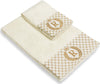 Set 2 asciugamani con iniziale asciugamano viso + asciugamano ospite Made in Italy Casa e cucina/Tessili per la casa/Biancheria da bagno/Asciugamani/Set di asciugamani Novilunio - Sesto San Giovanni, Commerciovirtuoso.it