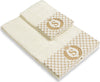 Set 2 asciugamani con iniziale asciugamano viso + asciugamano ospite Made in Italy Casa e cucina/Tessili per la casa/Biancheria da bagno/Asciugamani/Set di asciugamani Novilunio - Sesto San Giovanni, Commerciovirtuoso.it