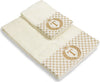 Set 2 asciugamani con iniziale asciugamano viso + asciugamano ospite Made in Italy Casa e cucina/Tessili per la casa/Biancheria da bagno/Asciugamani/Set di asciugamani Novilunio - Sesto San Giovanni, Commerciovirtuoso.it