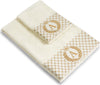 Set 2 asciugamani con iniziale asciugamano viso + asciugamano ospite Made in Italy Casa e cucina/Tessili per la casa/Biancheria da bagno/Asciugamani/Set di asciugamani Novilunio - Sesto San Giovanni, Commerciovirtuoso.it