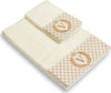 Set 2 asciugamani con iniziale asciugamano viso + asciugamano ospite Made in Italy Casa e cucina/Tessili per la casa/Biancheria da bagno/Asciugamani/Set di asciugamani Novilunio - Sesto San Giovanni, Commerciovirtuoso.it